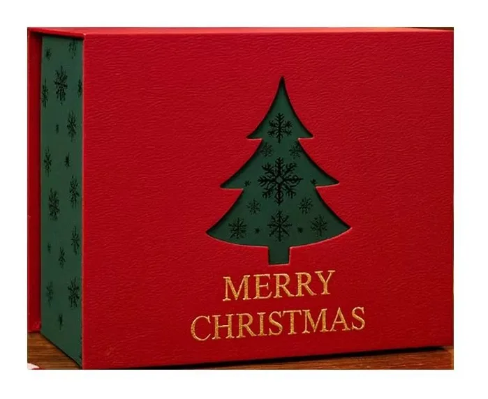 Holographic-finish magnetic closure gift box — Genesis Bags project for cosmetics brand